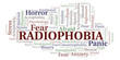 Radiophobia word cloud.