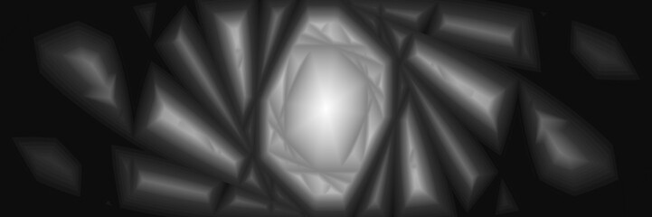 Wall Mural - Digital art, high resolution panoramic abstract 3D objects, Germany