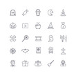 © denisgorelkin - Line icons set. Halloween pack. Vector batch