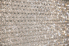 Beautiful Shiny Diamonds Swarovski Crystal Background. Luxury, Wealth. Cover Pattern. Macro Photo, Close Up Of Expensive Stones.