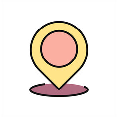 location pointer icon, vector symbol