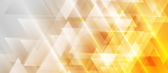 orange and grey technology geometric low poly abstract background. polygonal digital art vector desi