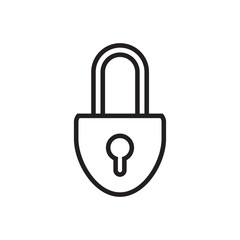 Wall Mural - padlock icon vector design logo template EPS 10