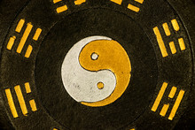 Chinese Taoism Symbol With Yin And Yang Sign