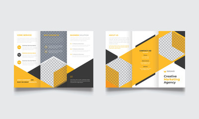 Wall Mural - Brochure design, brochure template, creative tri-fold, trend brochure Design Template Vector Folder A4