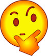 © Graphic&Illustration - Thinking face icon