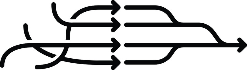Simplify icon, vector