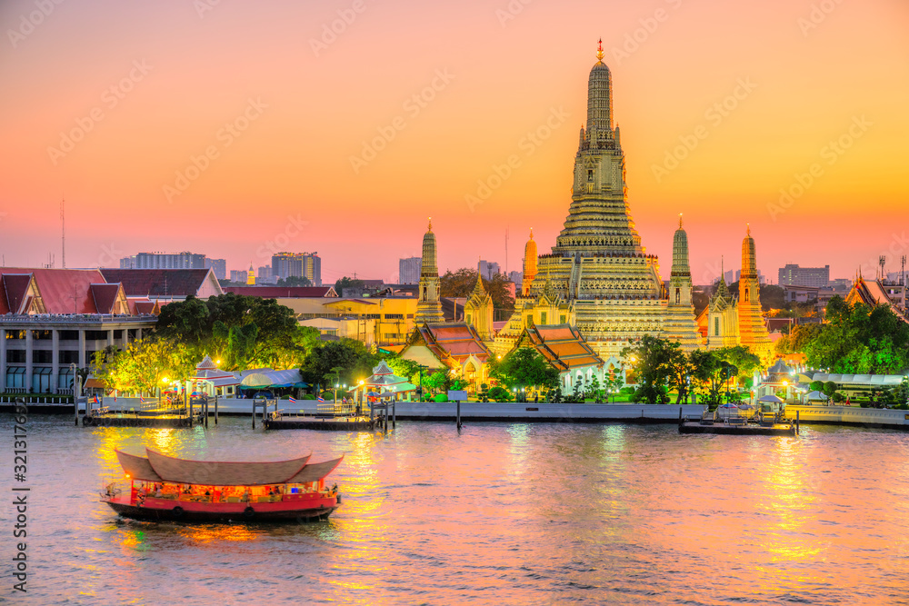 Bangkok  Wat Arun,Thailand - obrazy, fototapety, plakaty 