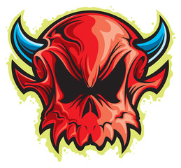 Poster - Devil head tattoo