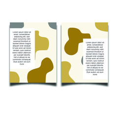 Poster - poster templates with organic abstract shapes in pastel colors. Contemporary collage wedding invitations, greeting cards, flyers, newsletter, poster. vector illustration
