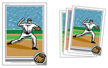 Baseball Card Pitcher