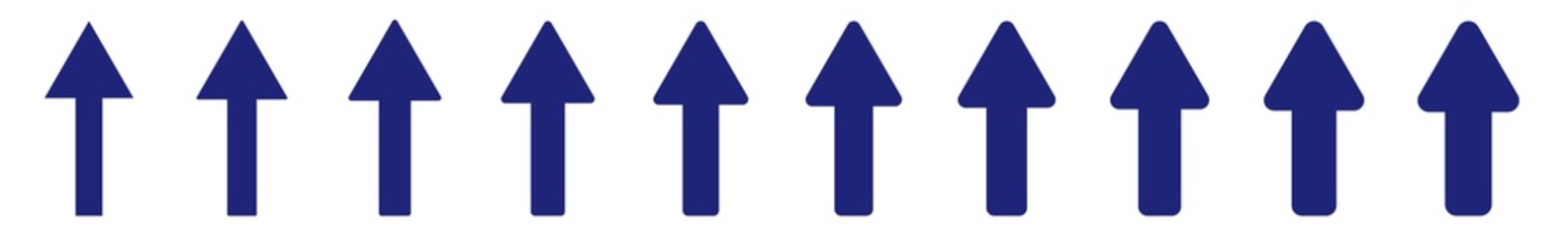 Poster - arrow icon blue | arrows | infographic illustration | direction symbol | pointer logo | up sign | is