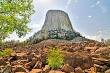 Devils Tower (also Known As Bear Lodge Butte)  - Ingneous Rock In The Bear Lodge Ranger District Of The Black Hills, Wyoming