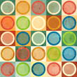 © gudinny - colored circle seamless pattern with grunge effect