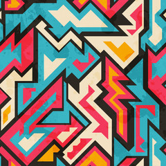 colored african seamless pattern