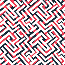Red Maze Pattern