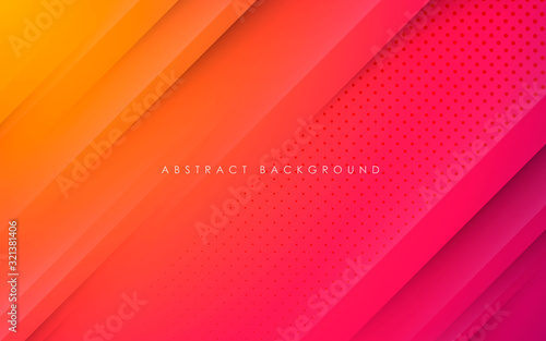 Plakaty kolorowe  nowoczesna-abstrakcyjna-koncepcja-gradientowego-pomaranczowego-i-fioletowego-tla-ze-zlota-linia-i-kropkami-w-stylu-deco