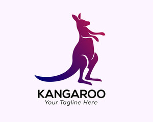 Poster - Fighting kangaroo logo design inspiration