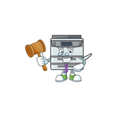 Sticker - A wise Judge professional office copier in comic strip character design