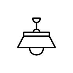 Canvas Print - Simple chandelier line icon.