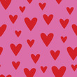 © Doeke - little hearts multi seamless pattern print background design