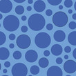 © Doeke - Blue colored dots background seamless pattern print design
