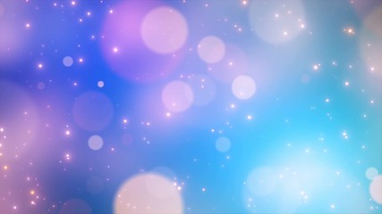 Wall Mural - background abstract blue dream particles effect