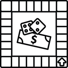 Board Game Icon, Icon Illustration