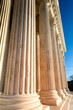 Columns of US Supreme Court in Washington DC daytime