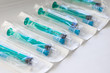 © aapsky - Syringe and needle, sterile medicine equipment. medical equipment syringe needle.