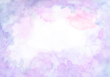 Purple Watercolor Abstract Texture Background