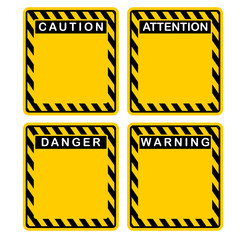 caution, attention, danger, warning, sign vector