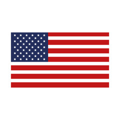 Wall Mural - united states flag isolated icon