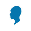© o_a - Side view silhouette of a bald gender neutral head