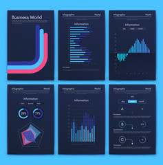 Wall Mural - modern infographic vector elements for business brochures. use in website, corporate brochure, adver