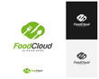 © Top Studio - Food Cloud logo design vector. Food logo template. Restaurant, food court, cafe logo concept. Icon symbol. Illustration