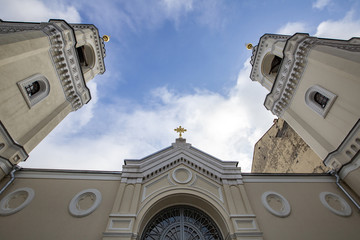 Exterior of the Church of the St. John the Baptist Convent. Founded in the 15th century. Moscow, Russia