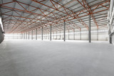 Fototapeta  - Interior of empty warehouse or garage