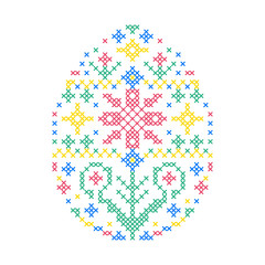 Poster - Embroidered Easter egg