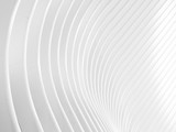 Fototapeta Przestrzenne - Fondo abstracto de lineas formando una onda. Papel geométrico blanco mínimalista. Textura Blanca para fondo.