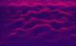 purple wavy 3d linear background made of particles with pink glow looks like clouds