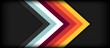 © Aditya - Abstract arrow retro background with colorful stripes
