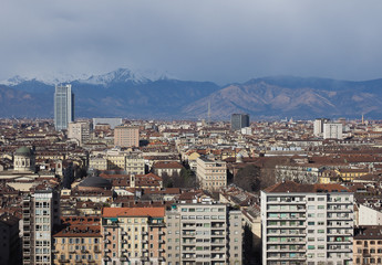 Sticker - Aerial view of Turin