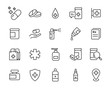 set of medicine icons, pills, capsule, drug store, pharmacy