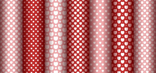 Wall Mural - hearts seamless pattern background