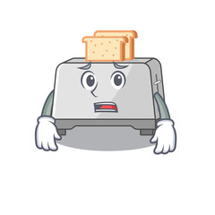 Sticker - A picture of bread toaster having an afraid face