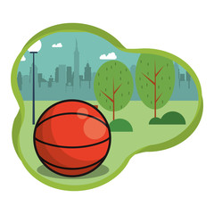 Canvas Print - basketball sport equipment isolated icon