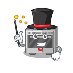 Sticker - A picture of kitchen stove performance as a Magician