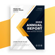elegant yellow business annual report template design