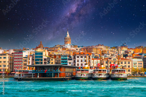Galata Tower in istanbul City of Turkey Wallpaper Mural